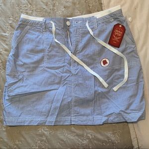 Blue/white skort